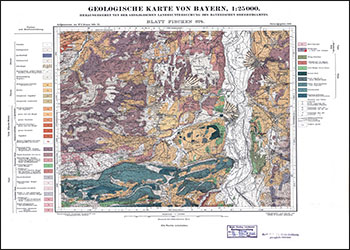 Produktbild 1 für den Artikel: Historische Geologische Karte 1:25 000 8527 Fischen (alte Nummer 874)