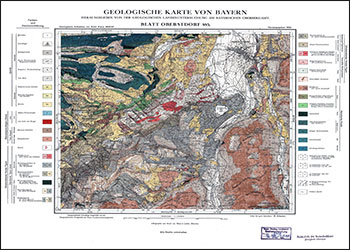 Produktbild 1 für den Artikel: Historische Geologische Karte 1:25 000 8627 Oberstdorf (alte Nummer 885)