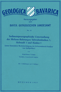 Produktbild 1 für den Artikel: Geologica Bavarica Band 33: Sedimentpetrographische Untersuchung der Molasse-Bohrungen Schwabmünchen 1, Siebnach 1 und Rieden 1 (unter besonderer Berücksichtigung der Schwermineral-Analyse von Spülproben).