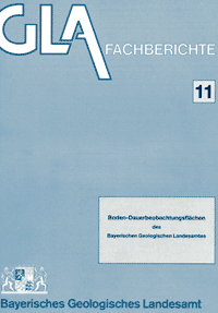 Produktbild 1 für den Artikel: Fachbericht Band 11: Boden-Dauerbeobachtungsflächen des Bayer. Geologischen Landesamtes. Zielsetzung, Stand der Arbeiten und Ergebnisse aus den Erstuntersuchungen.