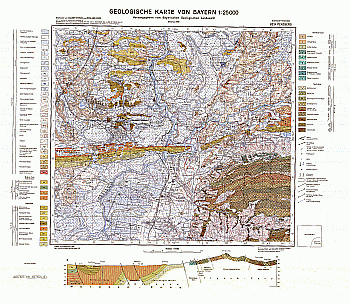 Produktbild 1 für den Artikel: Geologische Karte 1:25 000 8234 Penzberg