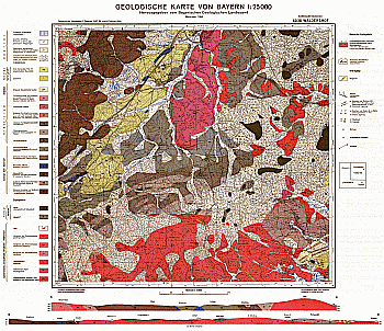Produktbild 1 für den Artikel: Geologische Karte m. Erläuterung 1:25 000 6038 Waldershof