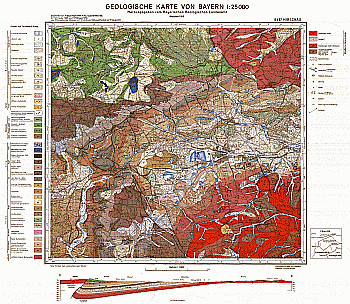 Produktbild 1 für den Artikel: Geologische Karte m. Erläuterung 1:25 000 6437 Hirschau