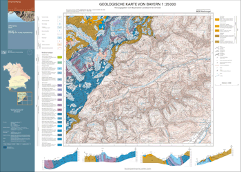 Produktbild 1 für den Artikel: Geologische Karte 1:25 000 8628 Hochvogel