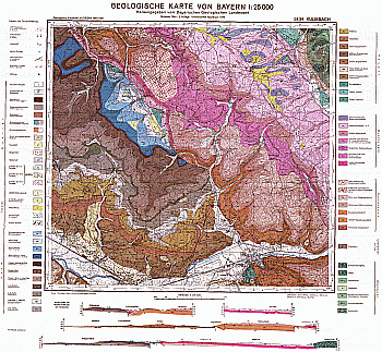 Produktbild 1 für den Artikel: Geologische Karte m. Erläuterung 1:25 000 5834 Kulmbach